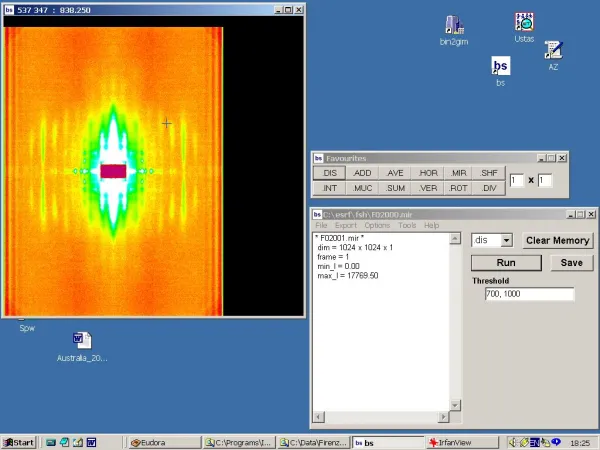 BS-2D processing a 2D small-angle scattering pattern