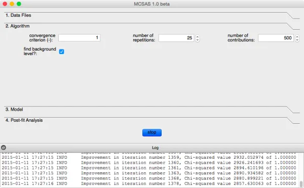 McSAS graphical user interface